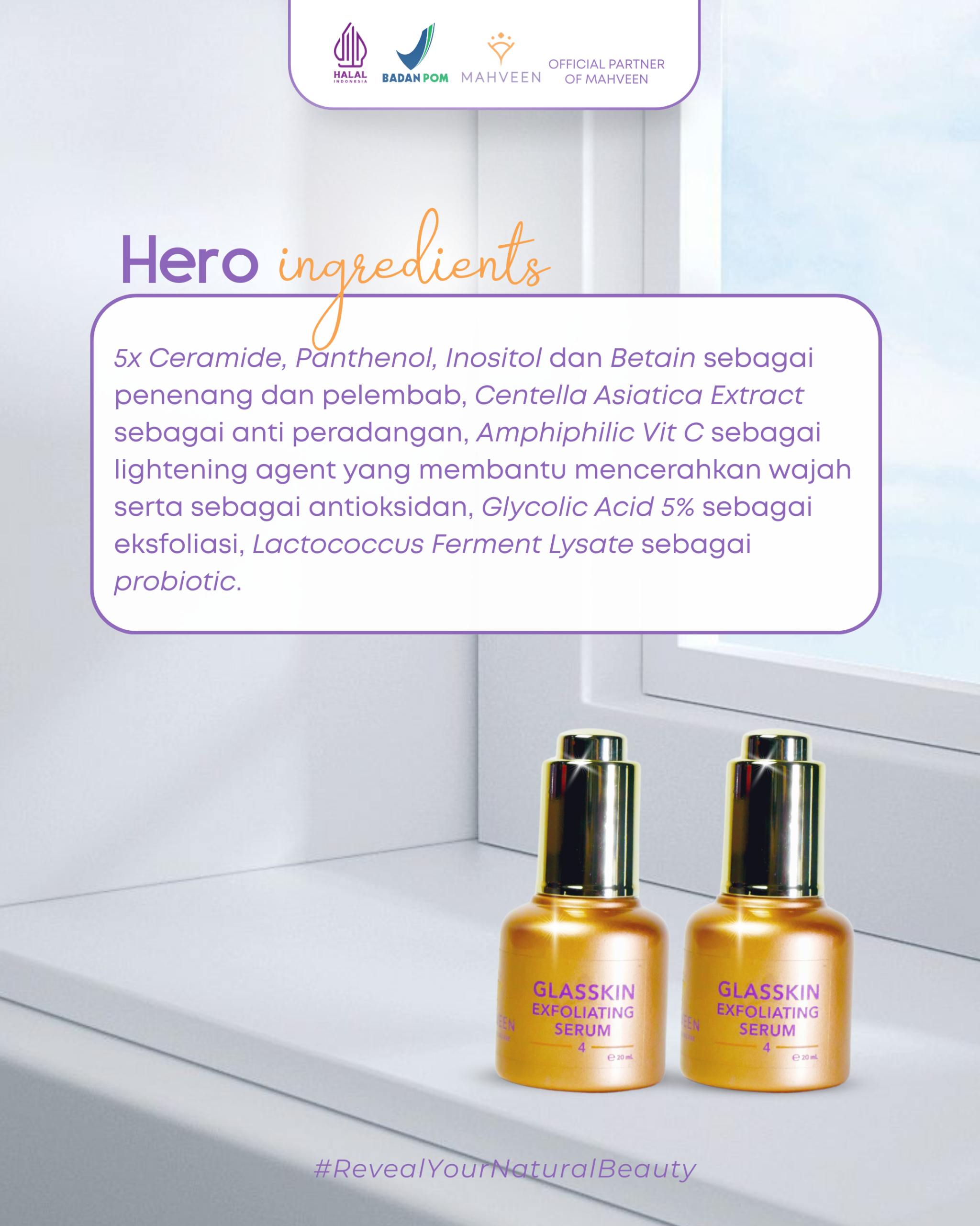 Slide 2 Glasskin Exfoliating Serum